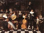 MOLENAER, Jan Miense Family Making Music ag oil painting picture wholesale